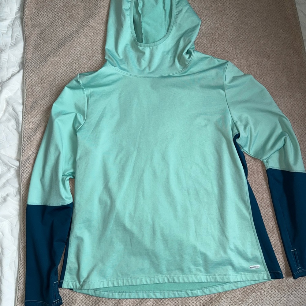 Athletic Works Teal Hooded Shirt